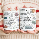 Knitting Affirmation Mug - Gift For Knitting Lover - Personalized Mug 4