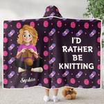 Knitting Funny Quote Gift For Knitting Lover - Personalized Blanket 4