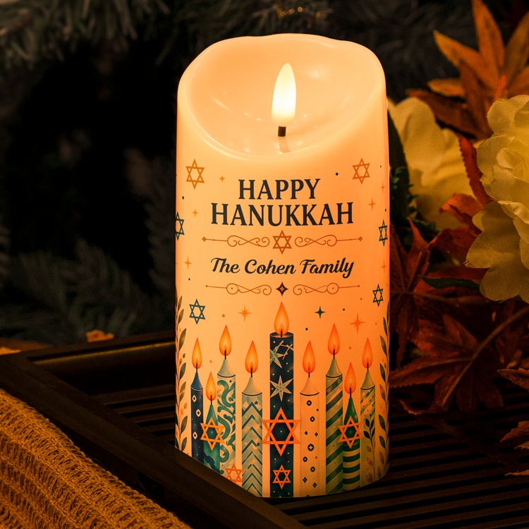 Led Candle Lights For Hanukkah Decoration - Personalized Candle 2