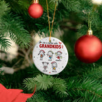 Life Is Better With Grandkids Doodle Christmas - Personalized Ornament 4