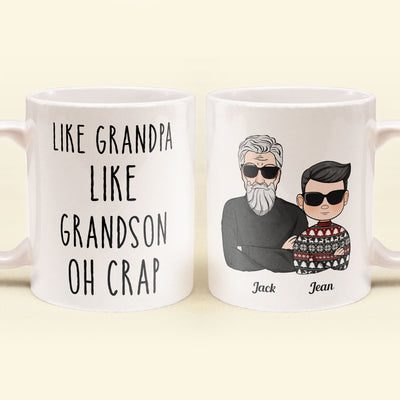 Like Grandparents Like Grandchildren Oh Crap - Personalized Mug