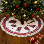Long Distance Family Christmas Decoration - Personalized Tree Skirt 5