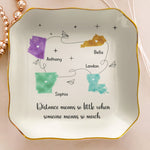 Long Distance Gift For Best Friends, Bff, Sisters - Personalized Jewelry Dish 4