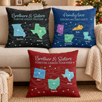 Long Distance Gift For Sisters, Family, Brothers - Personalized Pillow 1