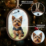 Loss Of Pet Gifts Custom Photo Oil Painting - Personalized Ornament 5