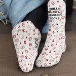 Lucky Gambling Socks, Lucky Pocker Socks - Custom Name & Style - Personalized Socks 2