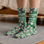 Lucky Gambling Socks, Lucky Pocker Socks - Custom Name & Style - Personalized Socks 8