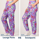 Mahjong Custom Name Gift For Mahjong Lovers, Mahjong Girls - Personalized Lounge Pants 4