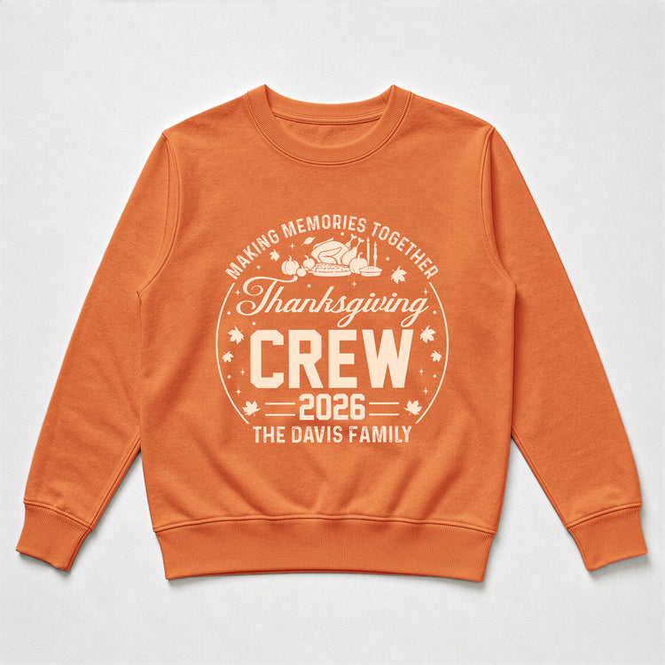 Making Memories Together, Thanksgiving Crew - Personalized Shirt 4