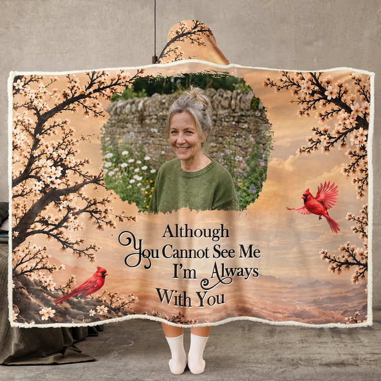 Memorial Forever In My Heart Custom Photo New Version - Personalized Blanket Hoodie 1