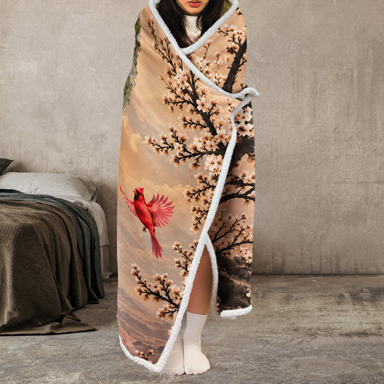 Memorial Forever In My Heart Custom Photo New Version - Personalized Blanket Hoodie 5