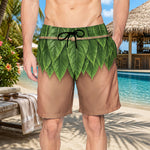 Men’s Funny 3D Aloha Hawaiian, Summer Bachelor Party Costume, Adult Humor Halloween Cosplay - Personalized Shorts 2
