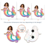 Mermaid, Unicorn, Princess - Gifts For Daughter, Granddaugter, Little Girls - Personalized Magnet 4