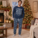 Merry & Married Custom Name Couple First Christmas Gifts For Her, Him - Personalized Pajamas 3