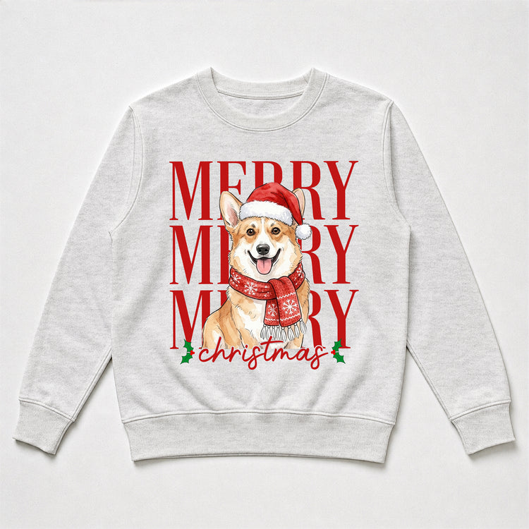 Merry Christmas Custom Pet Portrait Watercolor Art - Personalized Shirt 5