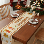 Merry Christmas Cute Gingerbread - Personalized Table Runner 3