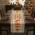 Merry Christmas Cute Gingerbread - Personalized Table Runner 4