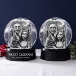 Merry Gothmas Gothic Art Clay - Personalized Snow Globe 3