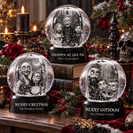 Merry Gothmas Gothic Art Clay - Personalized Snow Globe 4