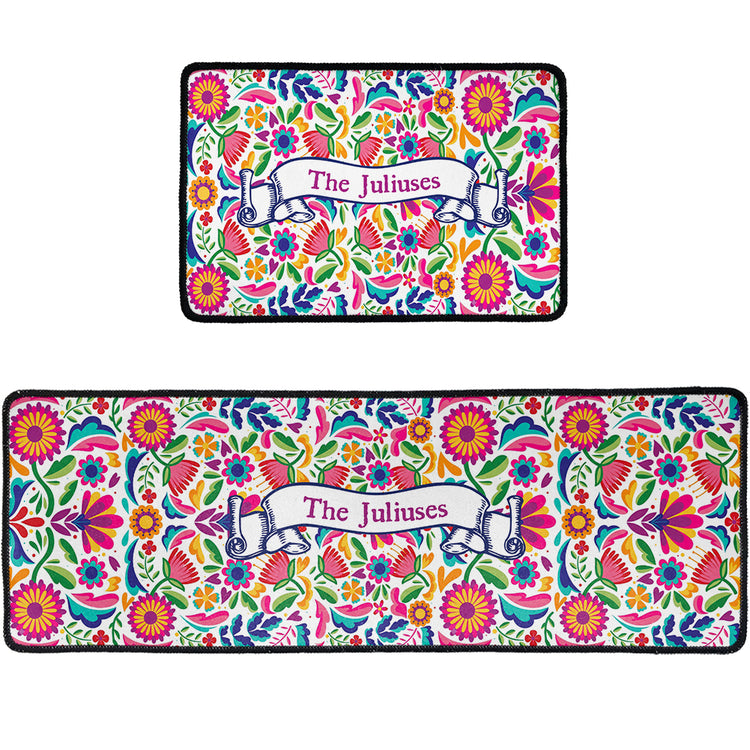 Mexican Cinco De Mayo Floral - Personalized Runner Rug 5
