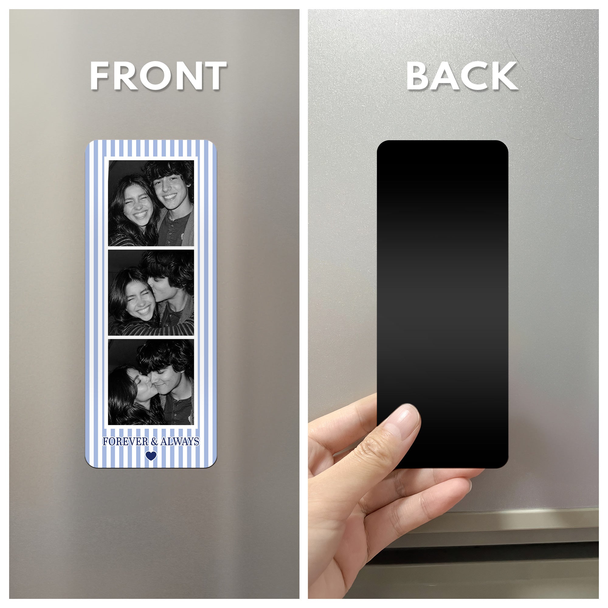Mini Photo Booth Strip Couple - Personalized Magnet 5