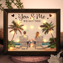 You & Me We Got This - Personalized LED Shadow Box