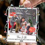 Custom Photo Polaroid Family Friends Christmas - Personalized Family Photo Ornament
