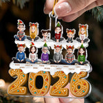 Family 2026 (Up To 12) Christmas Ornament, Family Ornament - Personalized Acrylic Ornament