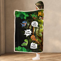 Adventure Boys, Girls - Custom Name, Face - Gifts For Sons - Personalized Photo Wearable Blanket Hoodie