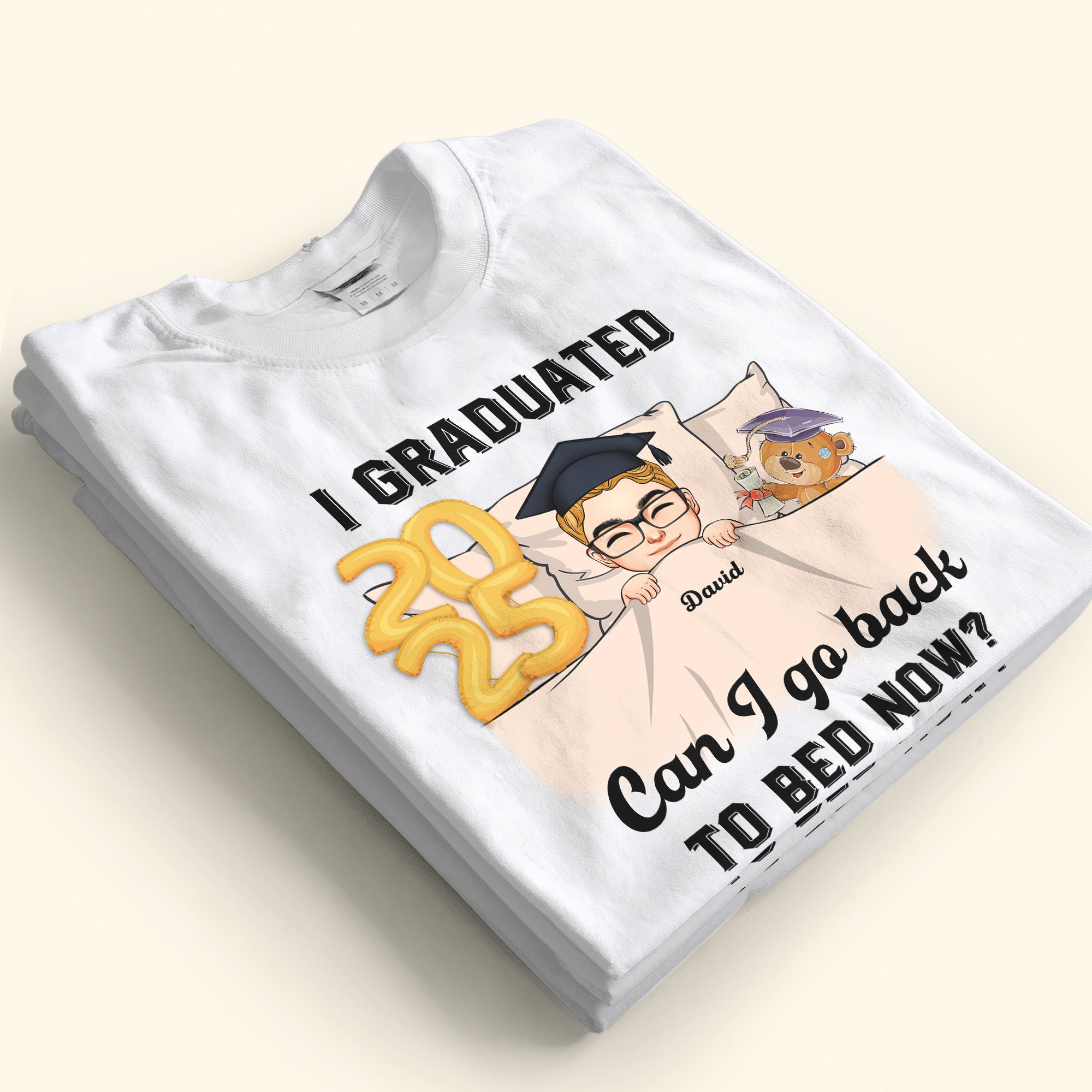 Can I Go Back To Bed Now Man Version - Personalized Shirt