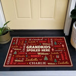 Grandkids Spoiled Here - Customize With Kids Names - Personalized Doormat 7