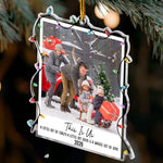 Custom Photo Polaroid Family Friends Christmas - Personalized Family Photo Ornament
