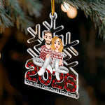 2026 Snow Flake Our First Christmas Together - Personalized Acrylic Ornament
