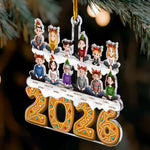 Family 2026 (Up To 12) Christmas Ornament, Family Ornament - Personalized Acrylic Ornament