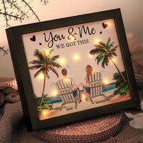 You & Me We Got This - Personalized LED Shadow Box
