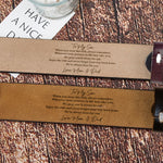 To Son We Love You From Mom Dad - Personalized Engraved Leather Belt