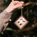 Family Long Distance Love Postage Stamp - Personalized Ornament 6