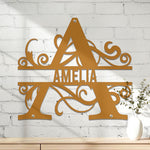 Monogram, Custom Name, Family Name - Personalized Metal Sign 3