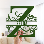 Monogram, Custom Name, Family Name - Personalized Metal Sign 4