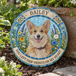 Mosaic Art Pet Floral Memorial Stone Pet Loss Gift - Personalized Garden Stone 3