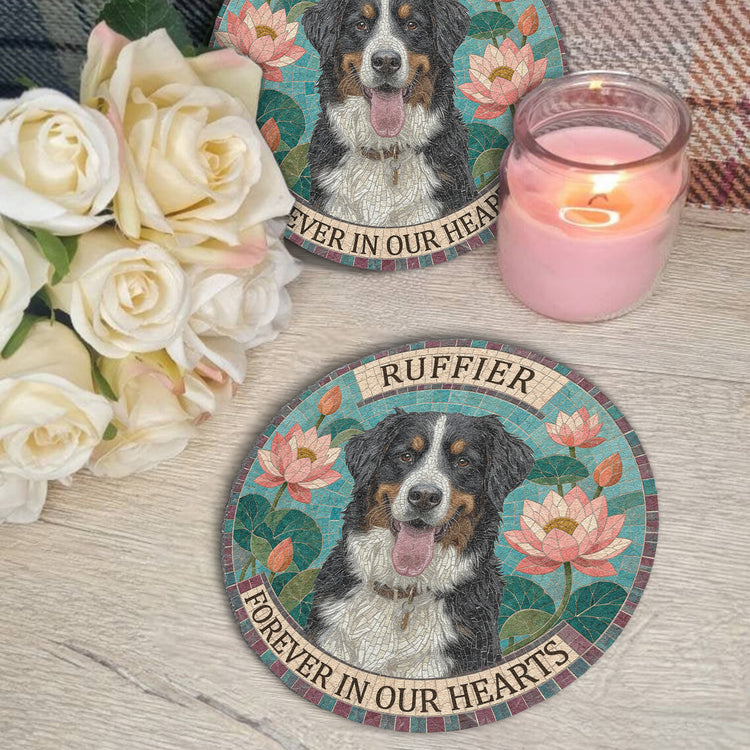 Mosaic Art Pet Floral Memorial Stone Pet Loss Gift - Personalized Garden Stone 6