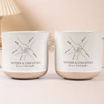 Mother & Daughters Forever Linked Together Hands Line Art - Personalized Mug 4
