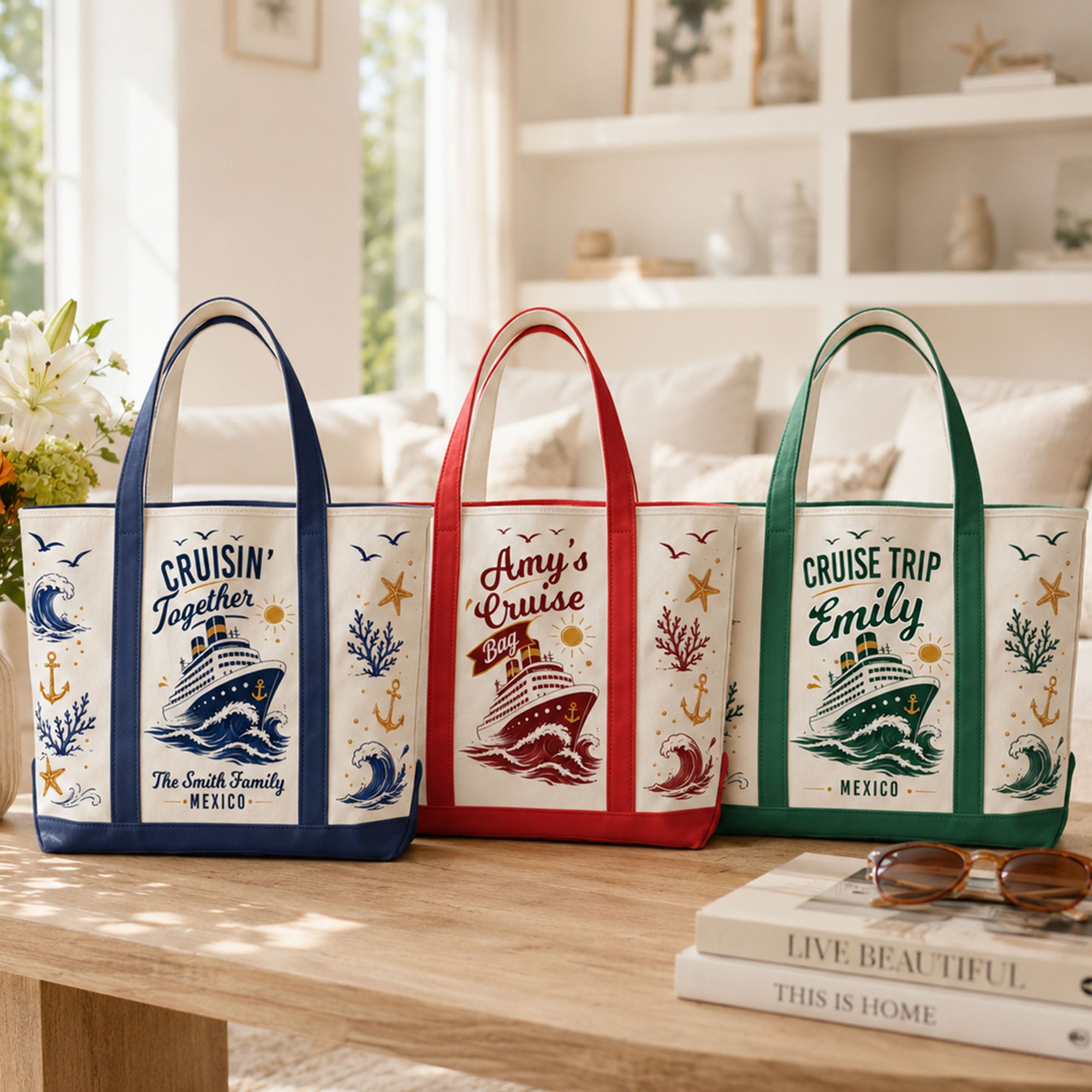 My Cruise Bag - Cruise Friends Vacation Travel Matching - Personalized Tote Bag 2