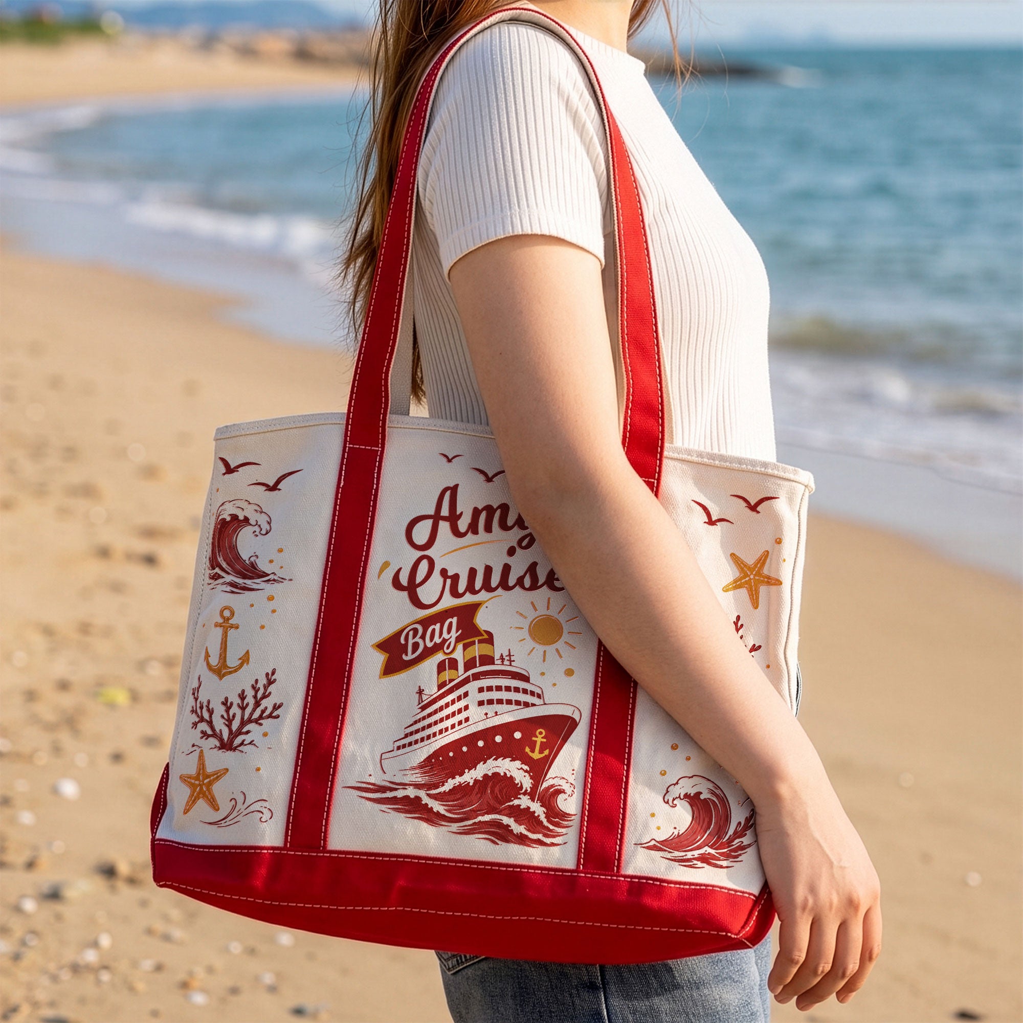 My Cruise Bag - Cruise Friends Vacation Travel Matching - Personalized Tote Bag 3