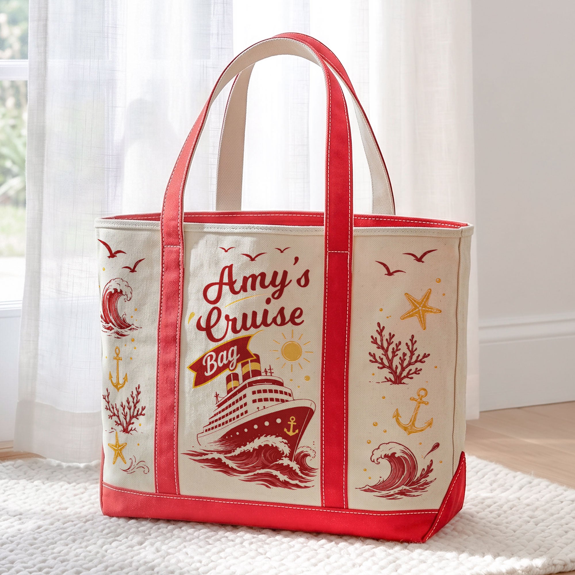 My Cruise Bag - Cruise Friends Vacation Travel Matching - Personalized Tote Bag 5