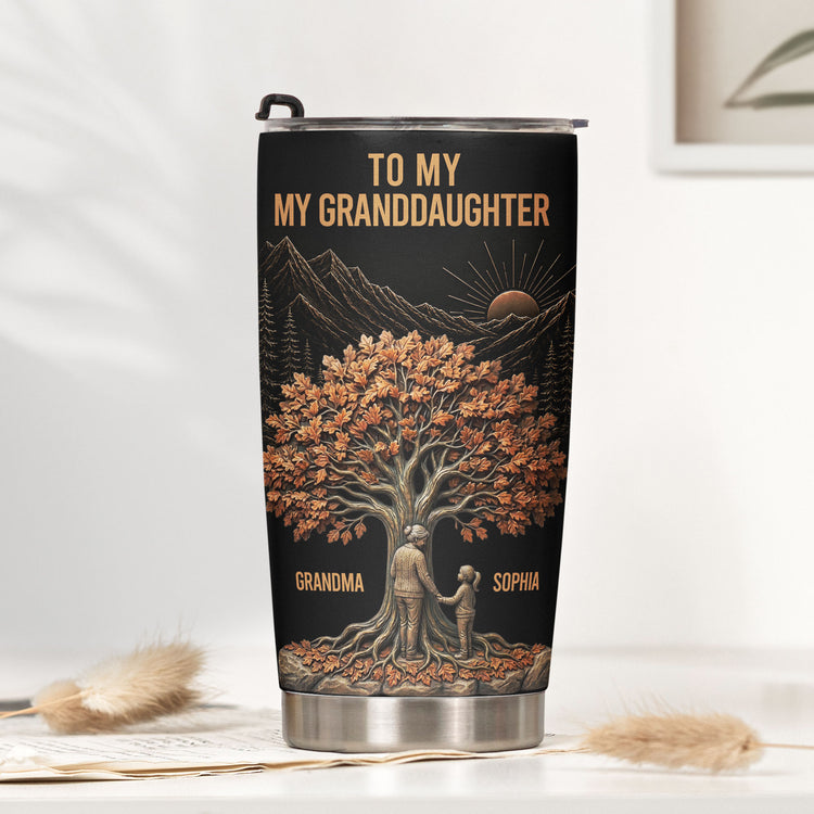 My Greatest Little Blessing Gift For Granddaughter Grandson - Personalized Tumbler 1