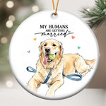 My Humans Are Getting Married Wedding Engagement Gifts - Personalized Ornament 2