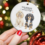 My Humans Are Getting Married Wedding Engagement Gifts - Personalized Ornament 4