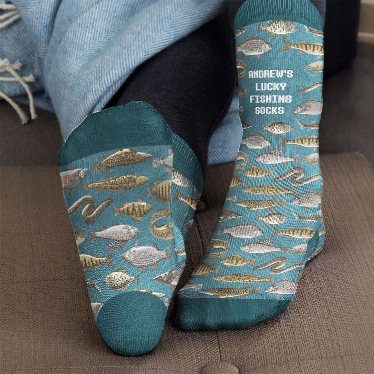 My Lucky Fishing Socks - Personalized Socks 5