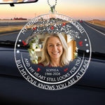 My Mind Still Talks To You Custom Photo Memorial Gifts - Personalized Rear View Mirror Accessory 1
